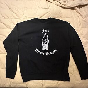 "F*ck Phoebe Bridgers" Black Graphic Sweater / Sweatshirt (Size M)
